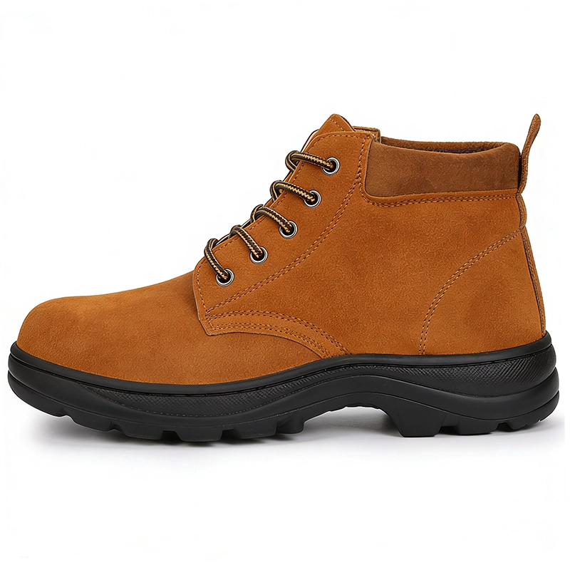 중국 TM3432 Non-slip Suede Leather Steel Toe Anti-puncture Jogger Safety Shoes - COPY - b8k692 제조업체