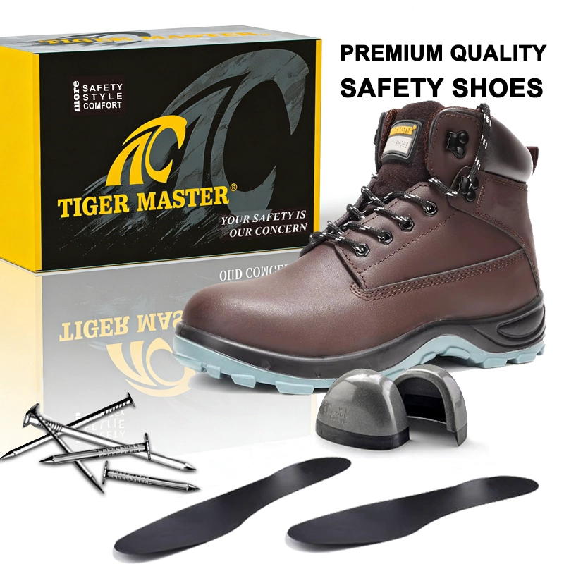 الصين TM3437 Oil Slip Resistant Wide Steel Toe Anti-puncture Industrial Safety Footwear - COPY - icwbs5 الصانع