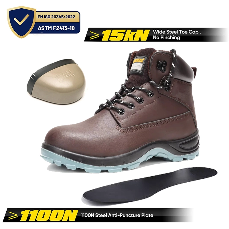 الصين TM3437 Oil Slip Resistant Wide Steel Toe Anti-puncture Industrial Safety Footwear - COPY - icwbs5 الصانع