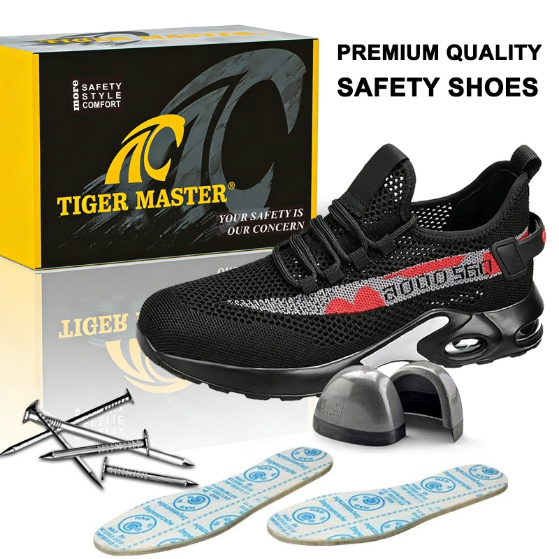 Cina TM3474 Scarpe antinfortunistiche estive traspiranti Punta in acciaio Antiperforazione Cuscino d'aria antiscivolo produttore