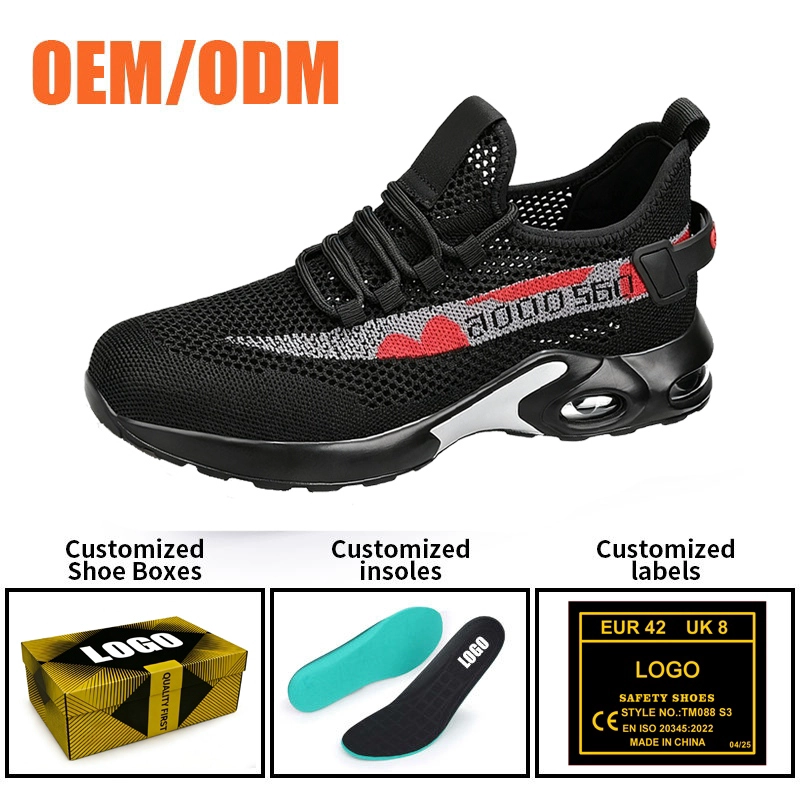 Cina TM3474 Scarpe antinfortunistiche estive traspiranti Punta in acciaio Antiperforazione Cuscino d'aria antiscivolo produttore