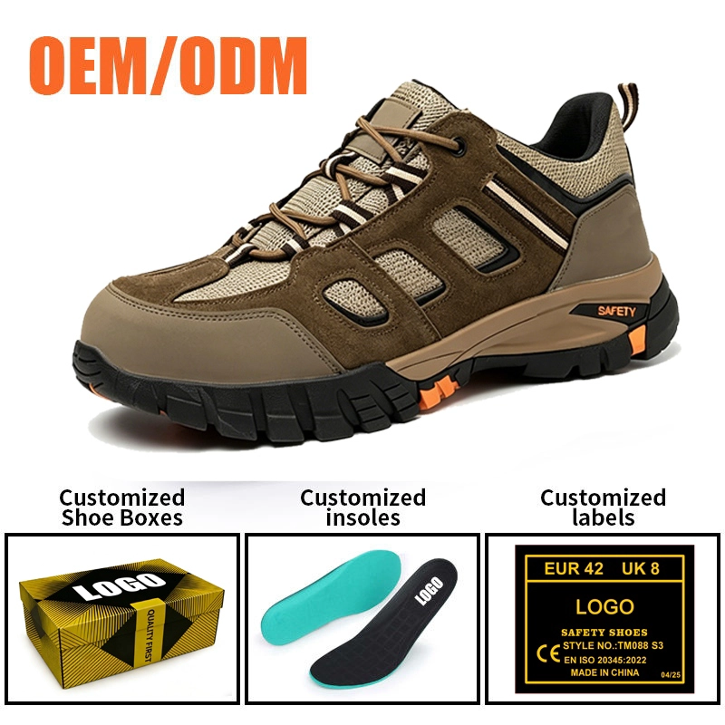 Cina TM3477 Scarpe antinfortunistiche Tiger Master Punta in acciaio Suola in gomma antiscivolo resistente all'olio antiperforazione produttore