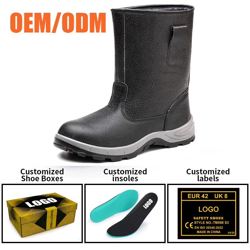 China TM3498 Botas de segurança para soldagem da indústria de aço à prova de perfurações e antiderrapantes fabricante