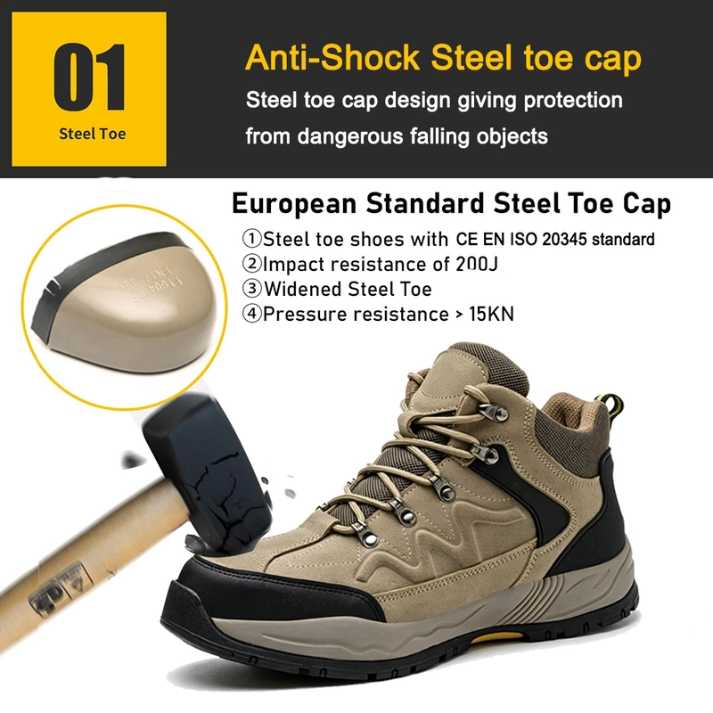 porcelana TM3501 Zapatos de seguridad para senderismo al aire libre a prueba de pinchazos con punta de acero EVA y suela de goma fabricante
