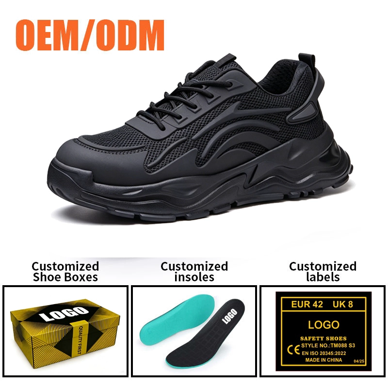 Cina TM3482 Anti-slip Steel Toe Puncture-proof Sports Work Safety Shoes Breathable - COPY - 6o1nfk produttore