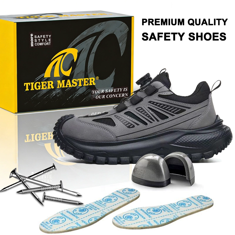 porcelana TM3507 Zapatos de seguridad deportivos de moda antipinchazos con punta de acero y cierre giratorio ligeros fabricante