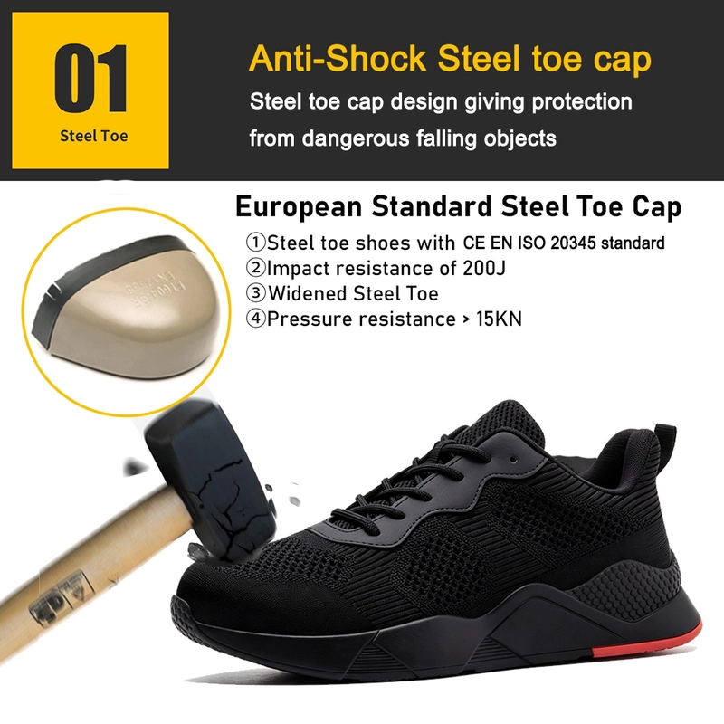 porcelana TM3517 Anti-slip Rubber Sole Steel Toe Puncture-proof Work Footwear Safety Shoes - COPY - 340goo fabricante
