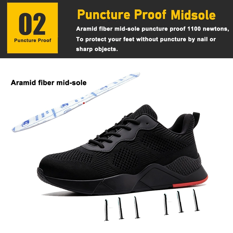 porcelana TM3517 Anti-slip Rubber Sole Steel Toe Puncture-proof Work Footwear Safety Shoes - COPY - 340goo fabricante