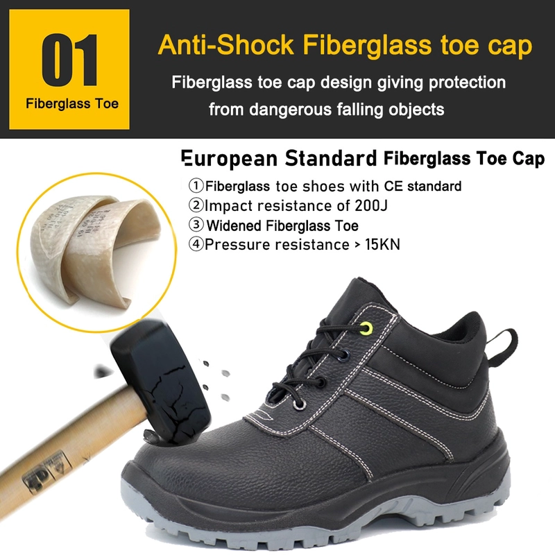 الصين أحذية سلامة ورش العمل TM8005 بدون معدن، رأس مركب، مقاومة للثقب، نعل PU غير قابل للانزلاق الصانع