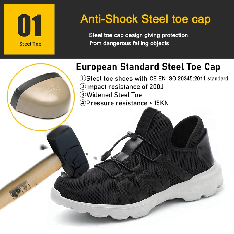 الصين TM3521 Smart Buckle Anti-slip Steel Toe Anti-puncture Warehouse Fashion Sports Safety Shoes - COPY - l4rm8t الصانع