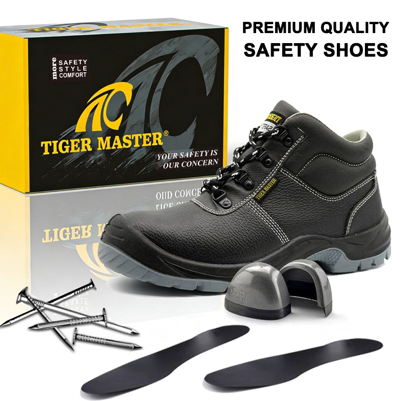 Chine TM3186 Anti-slip Steel Toe Puncture-proof Leather Construction Work Safety Shoes - COPY - kn46ok fabricant