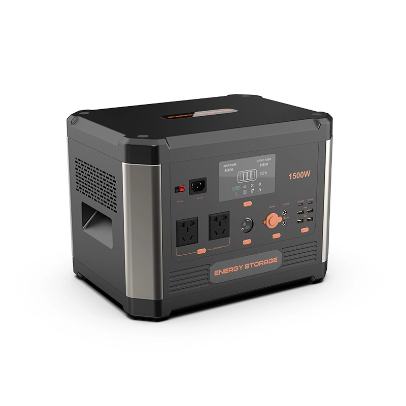 中国 大容量1500w电站lifepo4电池带USB AC DC太阳能移动电源现货 制造商