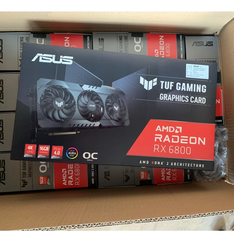 China Heißer Verkauf auf Lager AMD RX6800 16 GB GDDR6 Gaming-Grafikkarte RX6600 6600XT 6800 6900 XT für Spiele Hersteller