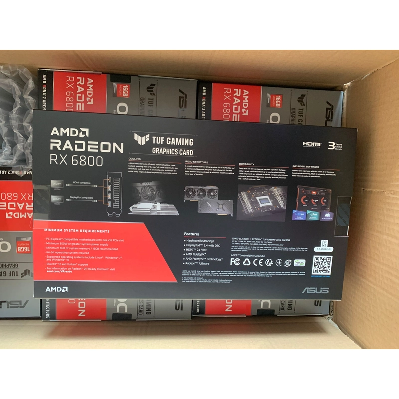 China Heißer Verkauf auf Lager AMD RX6800 16 GB GDDR6 Gaming-Grafikkarte RX6600 6600XT 6800 6900 XT für Spiele Hersteller