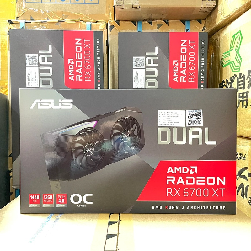 중국 ASUS RX6700XT 그래픽 카드 6700XT AMD 12GB RX 6700 XT GPU 게이밍 6700 GPU 제조업체