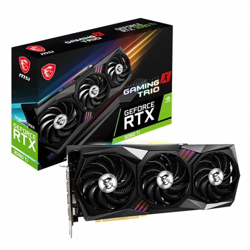 China Placa gráfica MSI rtx3080ti trio 12gb placa gráfica 3080ti gpu adequada para máquinas gpu fabricante