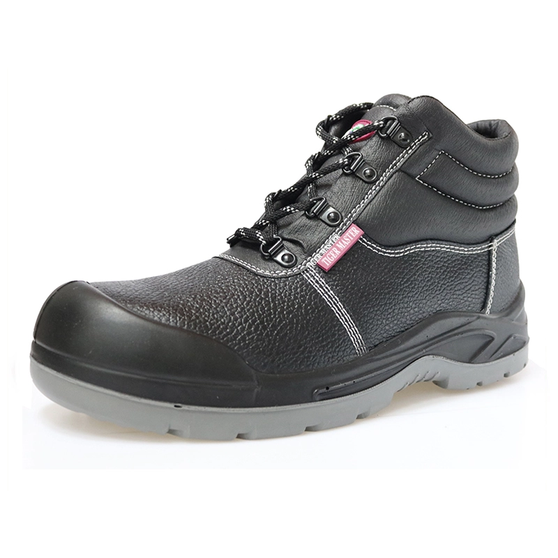 China 01401 High Knöchel Leder Bergbau Safety Schuhe für Männer Hersteller