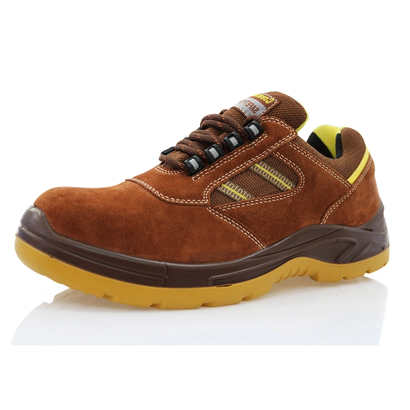 China 0145-1 lage enkel stalen teen suede leer werken schoenen fabrikant