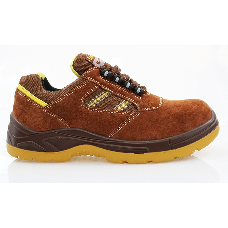China 0145-1 lage enkel stalen teen suede leer werken schoenen fabrikant