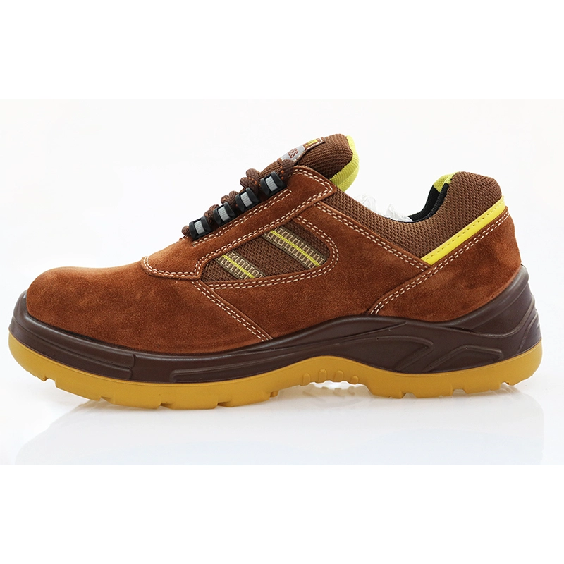 China 0145-1 lage enkel stalen teen suede leer werken schoenen fabrikant
