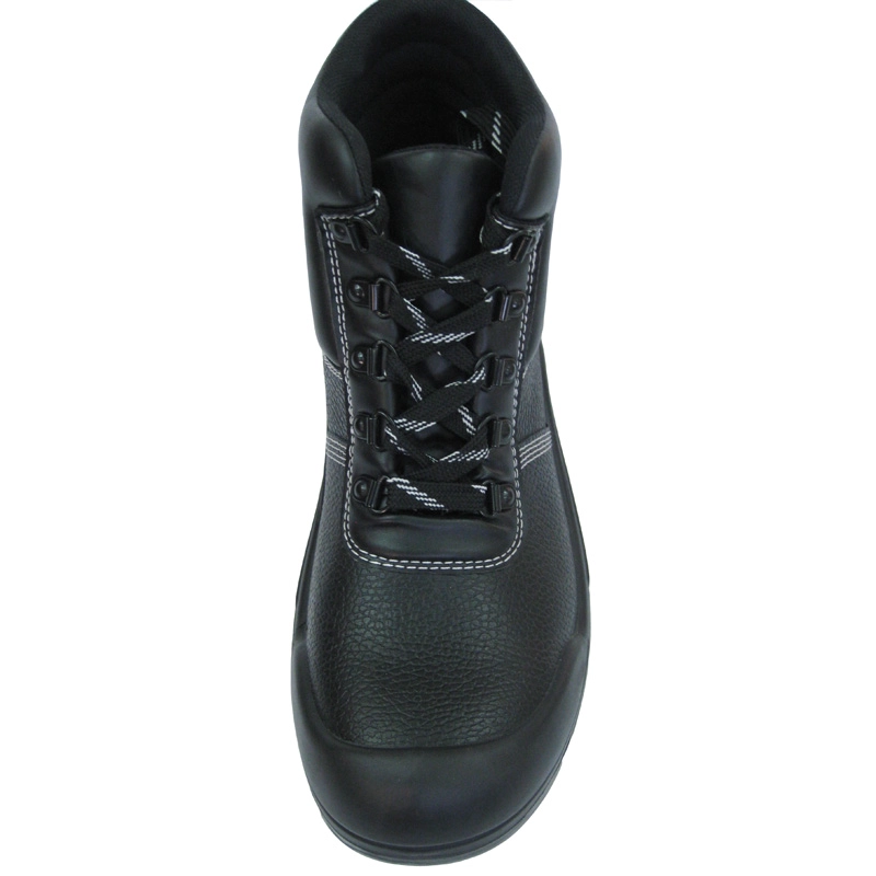 China 0145 bufflao leather PU injection safety work shoes manufacturer