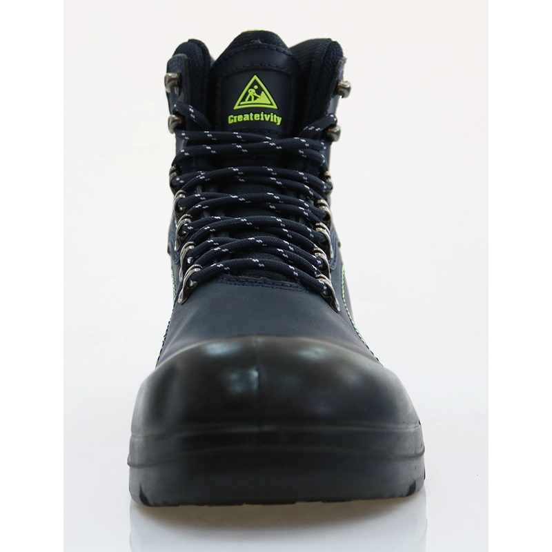China 0147 genuine leather PU injection working safety shoes boots Hersteller