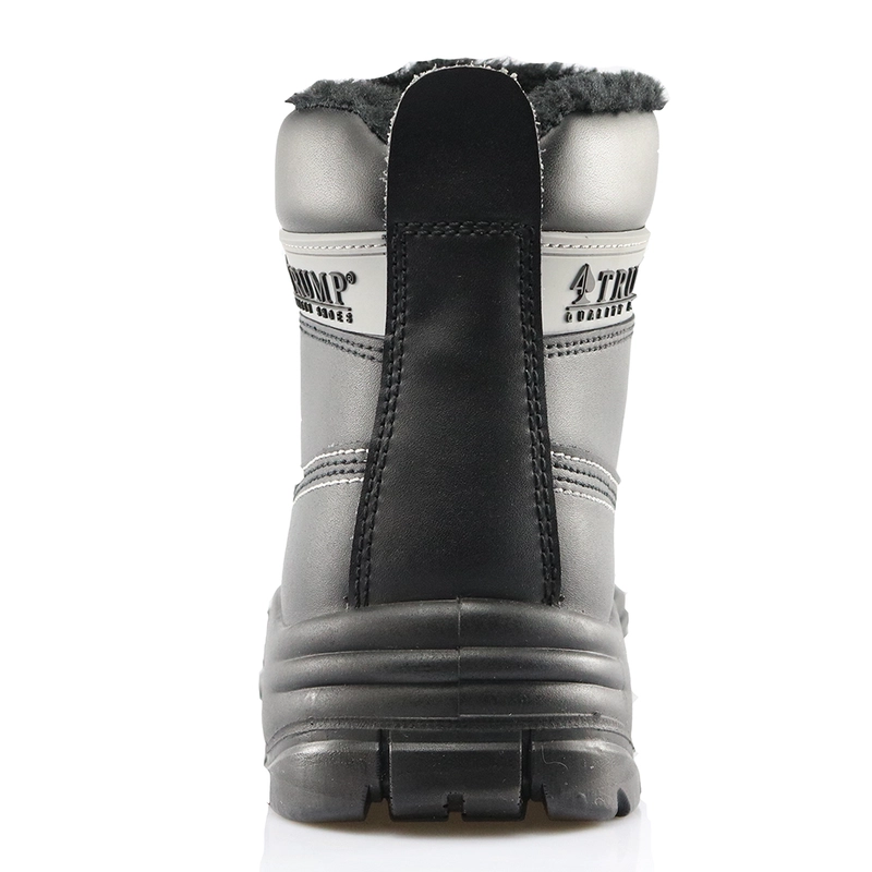 Chine 0158 noir fourrure en cuir véritable Russie chaussures de sécurité pour les hommes d'hiver fabricant