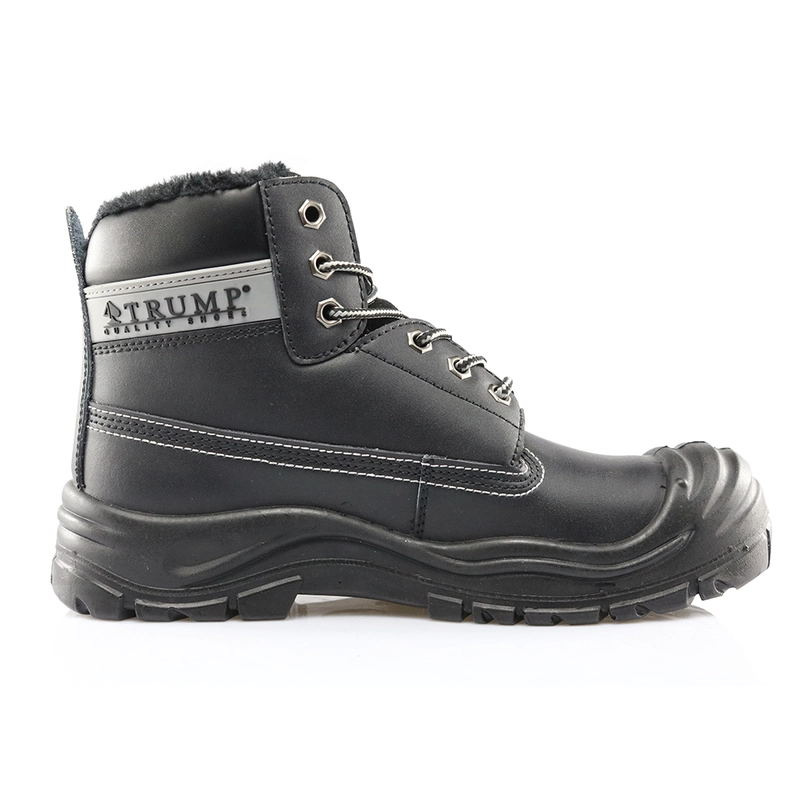 Chine 0158 noir fourrure en cuir véritable Russie chaussures de sécurité pour les hommes d'hiver fabricant