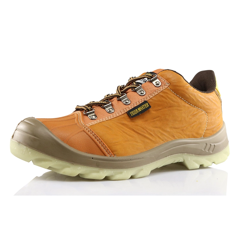 中国 0183-1 new style tiger master brand plicated leather good prices safety shoes 制造商