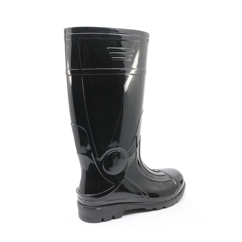 الصين 107-3 black glitter pvc rain boots for work الصانع