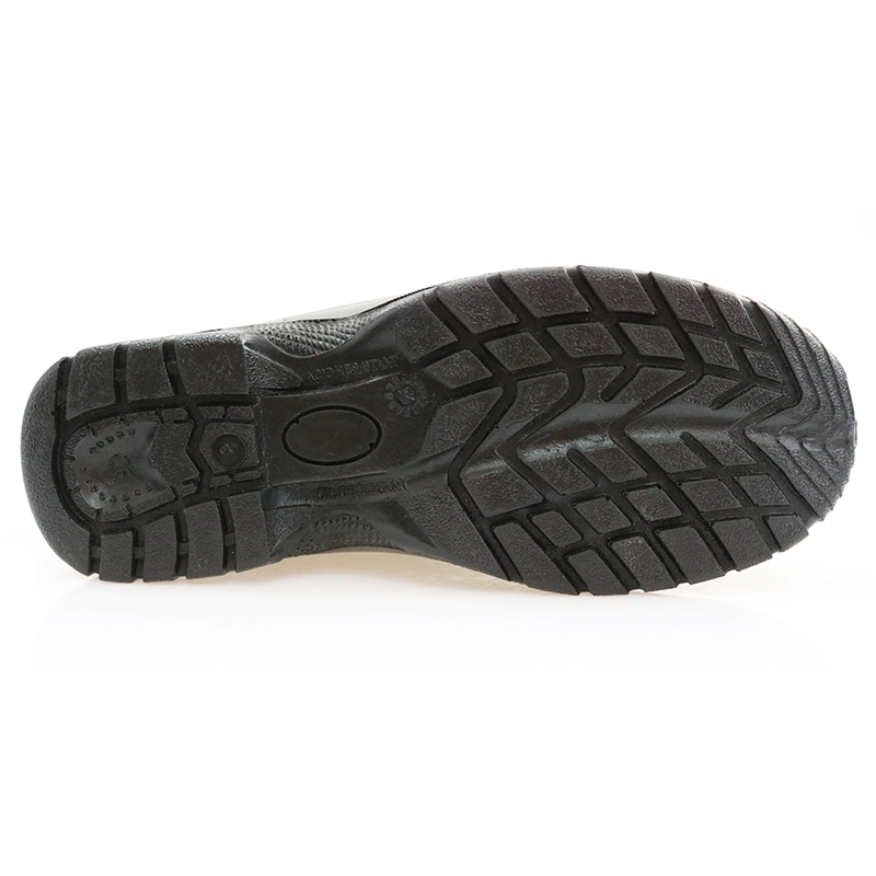 China 3002 microfiber leather black steel toe safety shoes manufacturer