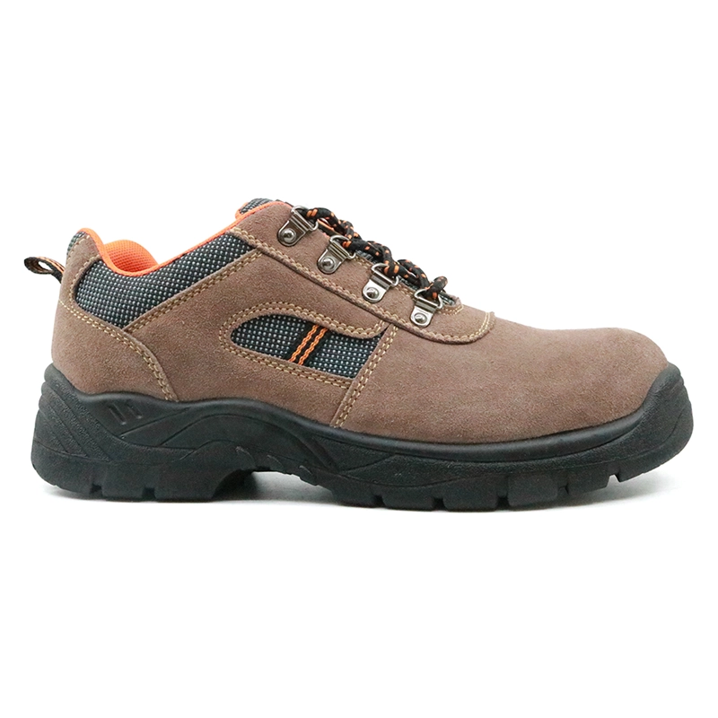 China 5040L low ankle cheap suede leather steel toe sport safety shoes manufacturer