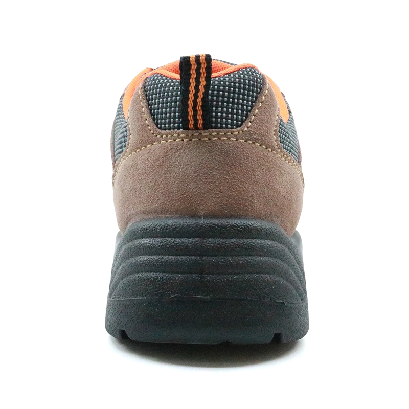 China 5040L low ankle cheap suede leather steel toe sport safety shoes manufacturer