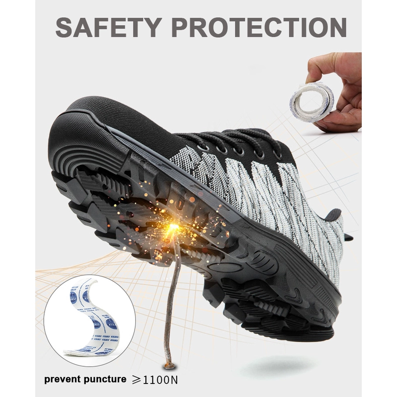 China 536 Anti slip oil acid resistant fashion sport type safety work shoes steel toe manufacturer
