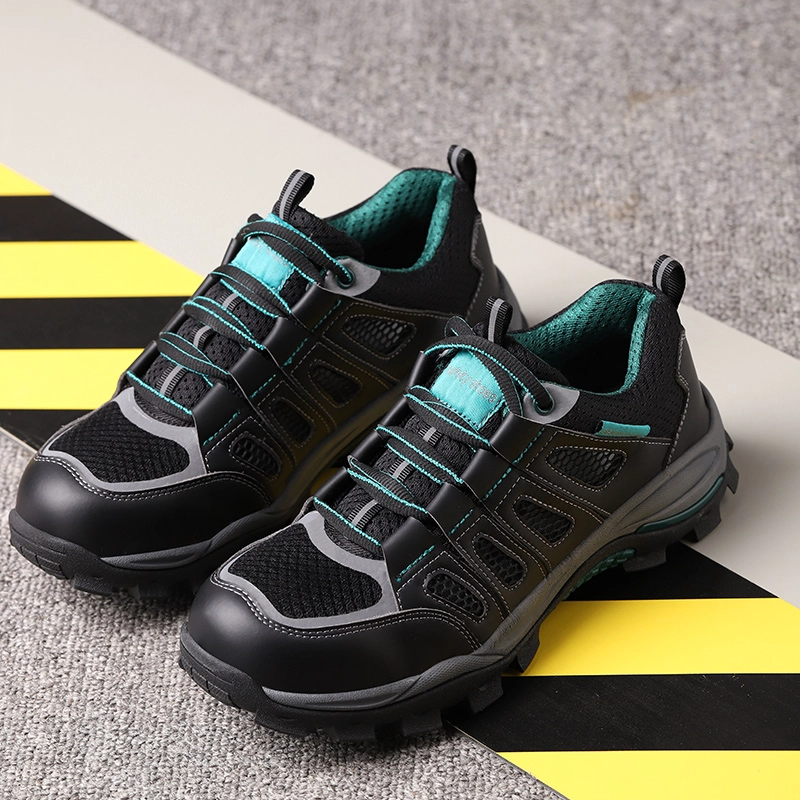 China 609 resistente ao óleo anti-deslizamento luz de peso respirável esporte sapatos de segurança sapatilhas dedo do pé fabricante