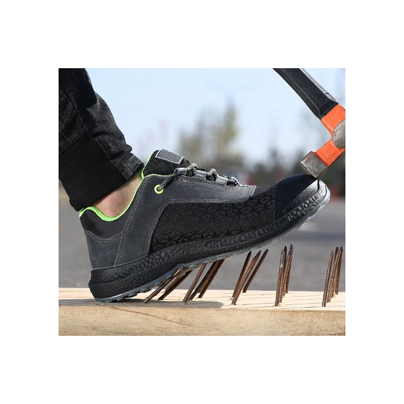 China 6511K Non-slip PU sole steel toe prevent puncture antistatic lightweight safety shoes manufacturer