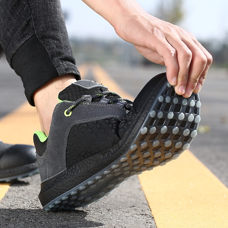 China 6511K Non-slip PU sole steel toe prevent puncture antistatic lightweight safety shoes manufacturer