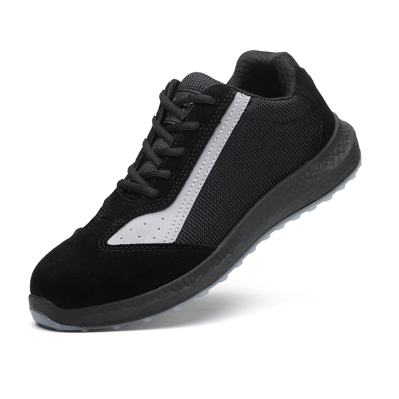 China 6518K Oil slip resistant PU sole steel toe prevent puncture lightweight safety work shoes manufacturer