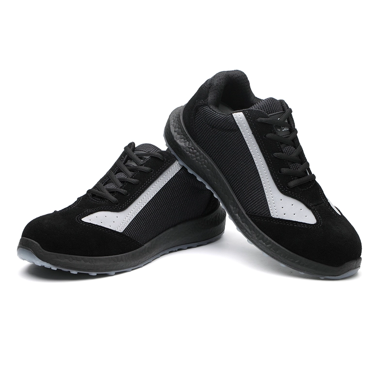 China 6518K Oil slip resistant PU sole steel toe prevent puncture lightweight safety work shoes manufacturer