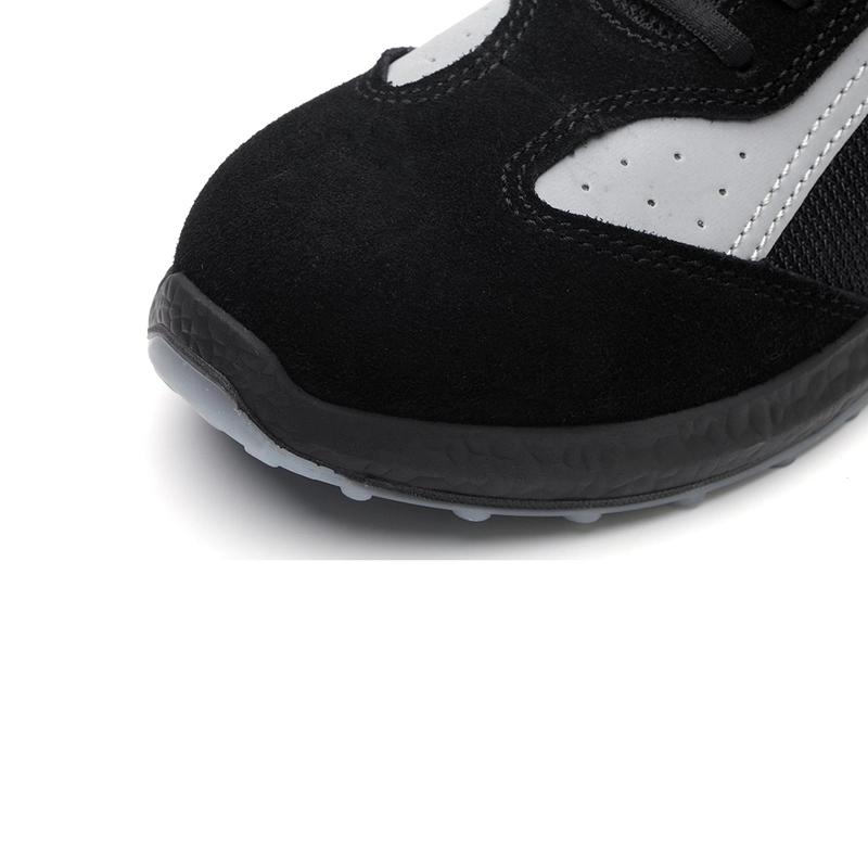 China 6518K Oil slip resistant PU sole steel toe prevent puncture lightweight safety work shoes manufacturer