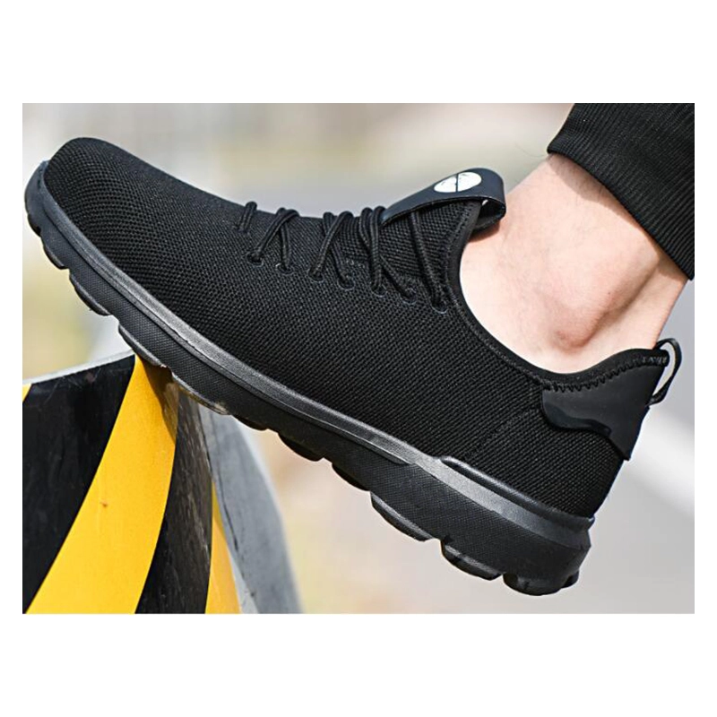 China 701 Black light weight steel toe prevent puncture comfortable sport men safety shoes manufacturer