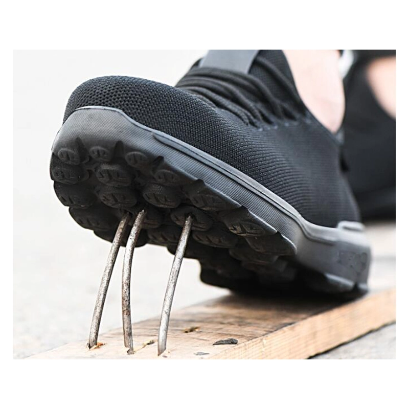 China 701 Black light weight steel toe prevent puncture comfortable sport men safety shoes manufacturer