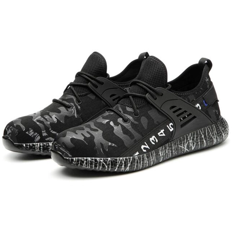 China 710 Oil slip resistant puncture proof safety shoes fashionable sneakers steel toe cap manufacturer