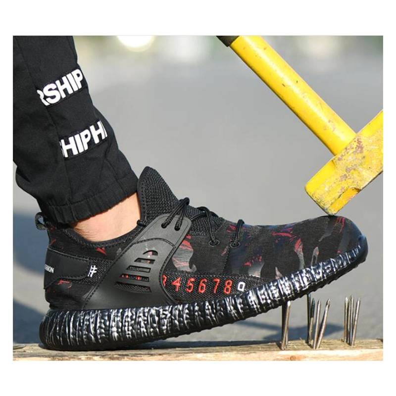 China 710 Oil slip resistant puncture proof safety shoes fashionable sneakers steel toe cap manufacturer