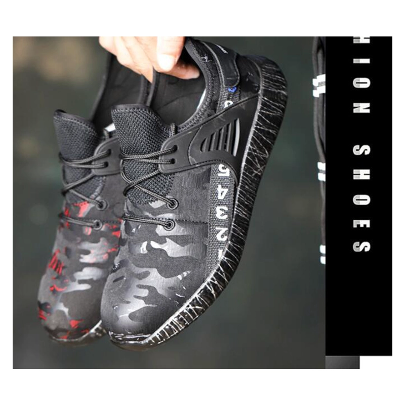 China 710 Oil slip resistant puncture proof safety shoes fashionable sneakers steel toe cap manufacturer