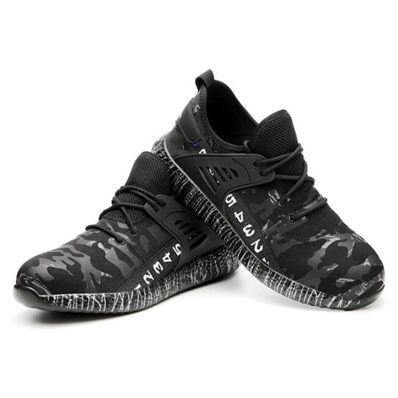 China 710 Oil slip resistant puncture proof safety shoes fashionable sneakers steel toe cap manufacturer