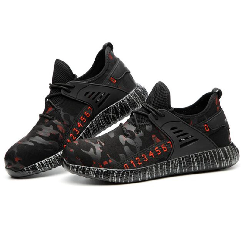 China 710 Oil slip resistant puncture proof safety shoes fashionable sneakers steel toe cap manufacturer