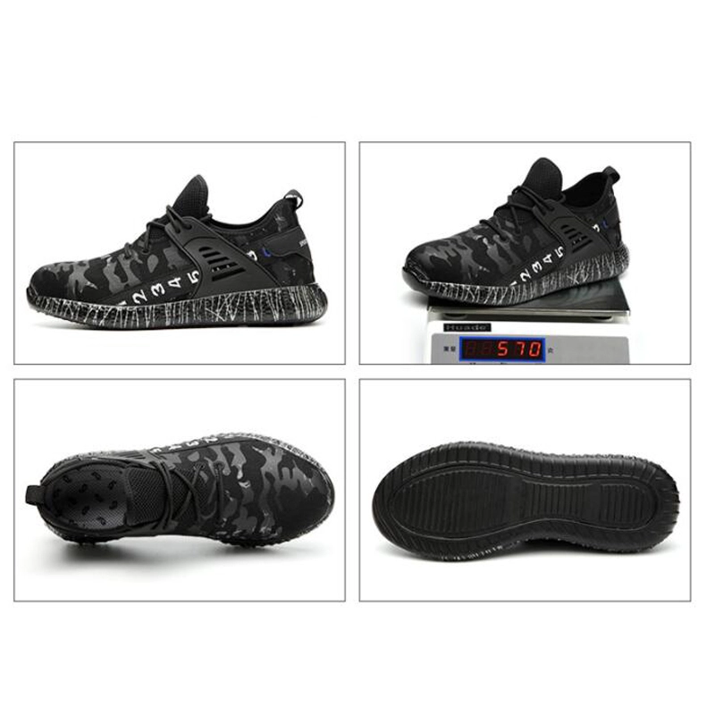 China 710 Oil slip resistant puncture proof safety shoes fashionable sneakers steel toe cap manufacturer