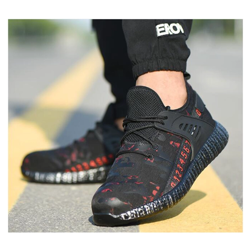 China 710 Oil slip resistant puncture proof safety shoes fashionable sneakers steel toe cap manufacturer