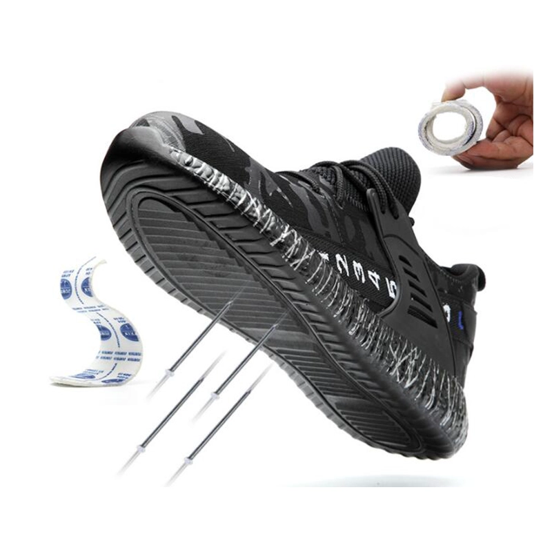 China 710 Oil slip resistant puncture proof safety shoes fashionable sneakers steel toe cap manufacturer